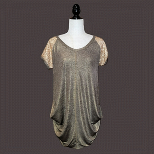 L.Y.D Shiney Short Sleeve Top